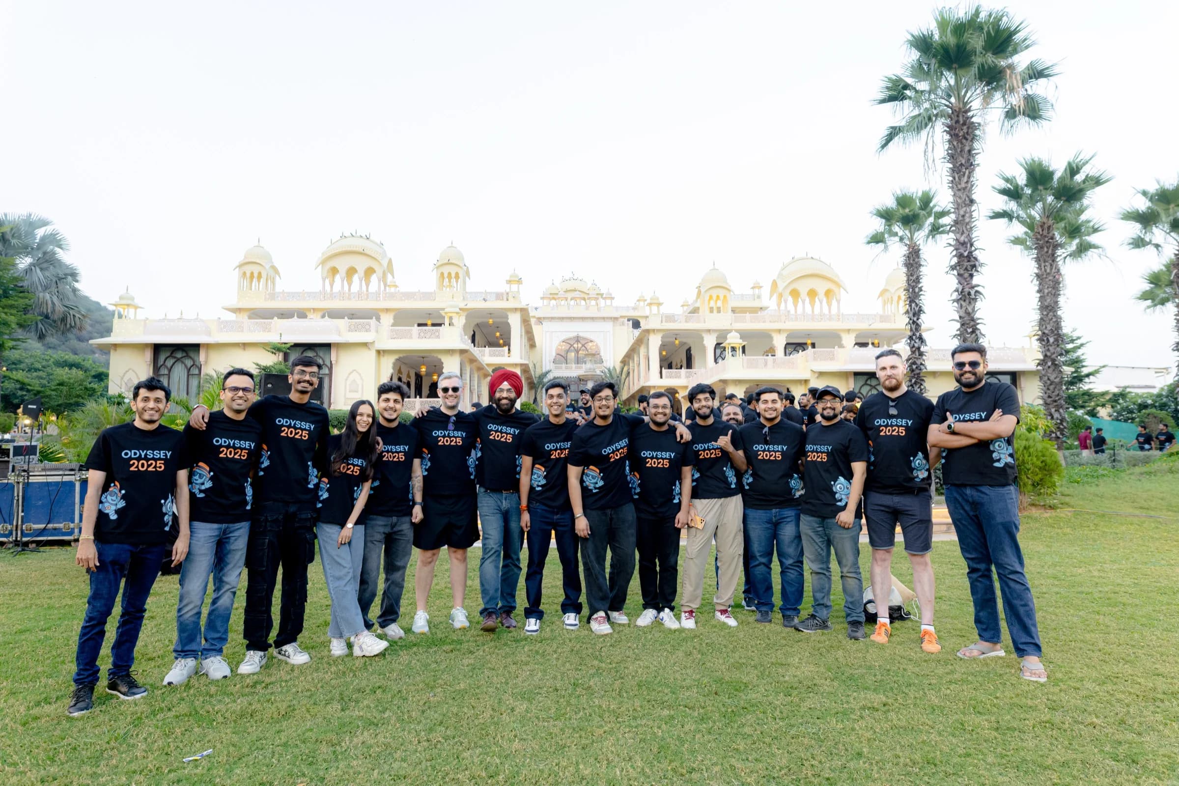 The Odyssey 2025 delegation outside Ananta Spa & Resort